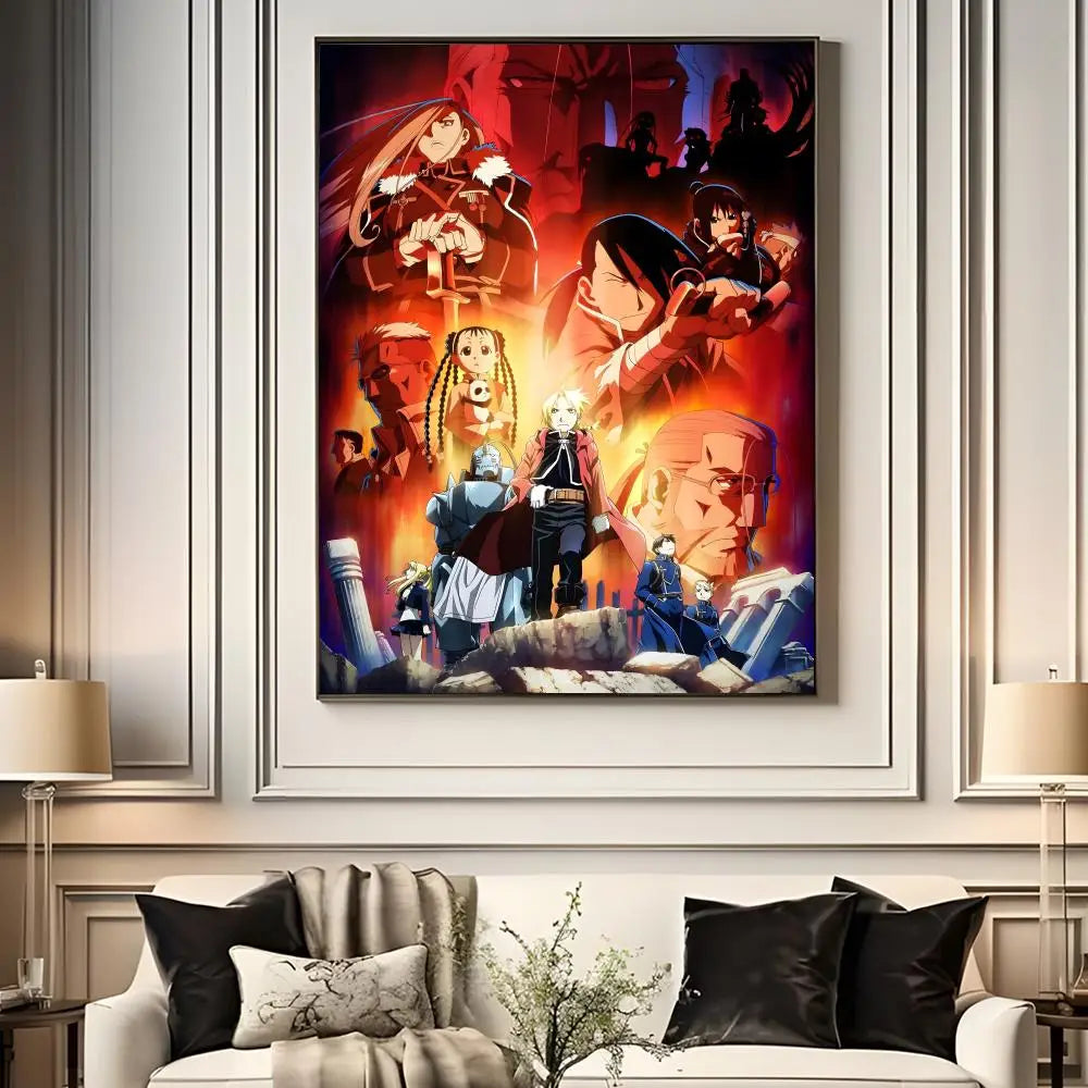 Fullmetal Alchemist Anime Poster – A4 HD Wall Art Print