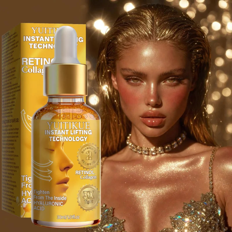 YUITIKUE Retinol Collagen Lifting Serum 30ml Instant Tightening with Hyaluronic Acid for Firm, Youthful Skin Peaceful Pleasures Health and Wellness