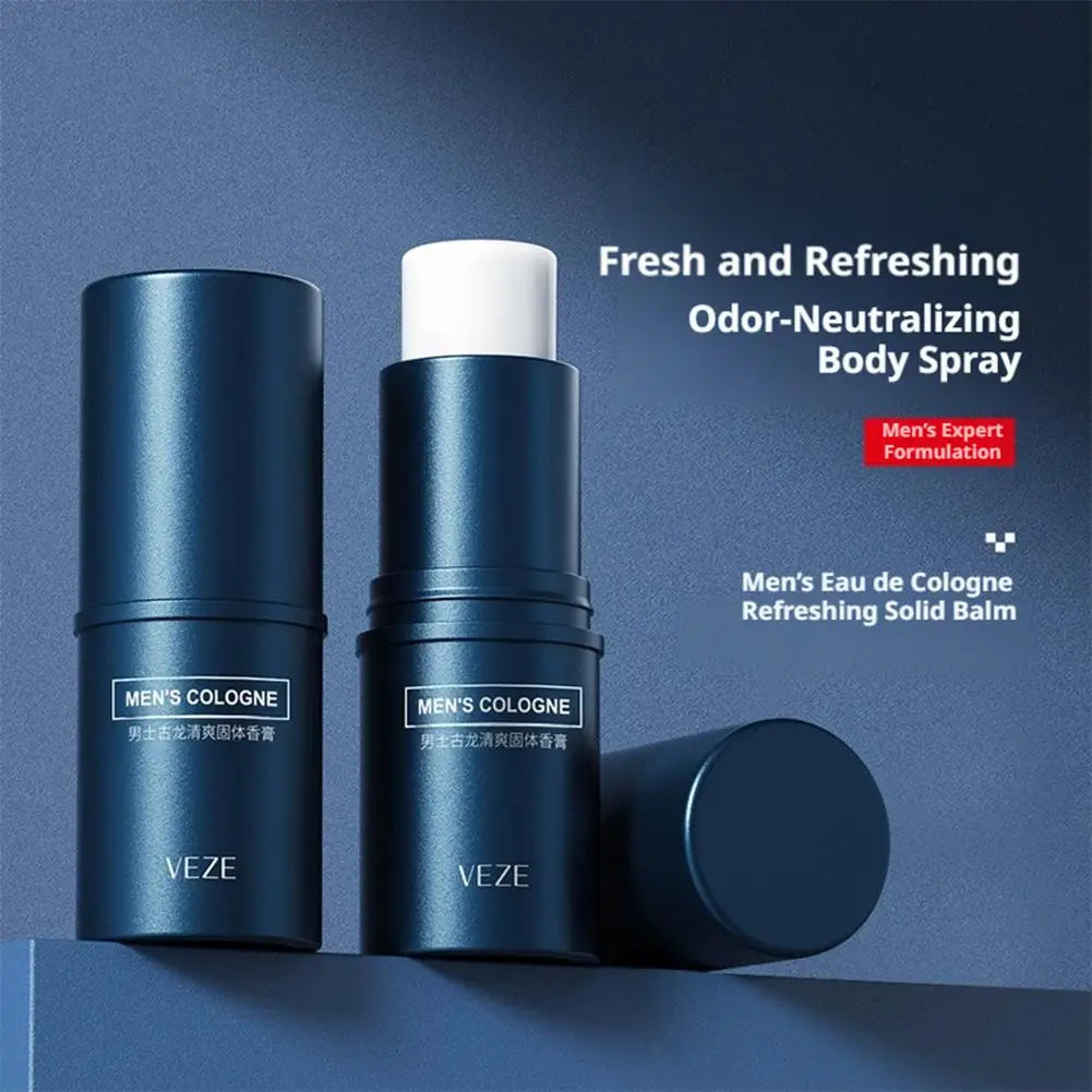 Men's Solid Perfume Balm Light Fresh Fragrance Portable Stick Travel Size For Travel&Outdoor Peaceful Pleasures Health and Wellness
