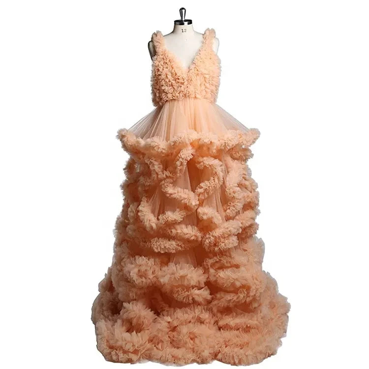 Split Flowy Maternity Photography Dress Photoshoot Baby Shower платье для беременных فساتين حوامل vestidos para embarazadas Peaceful Pleasures Health and Wellness A 3 US 16 China Mainland