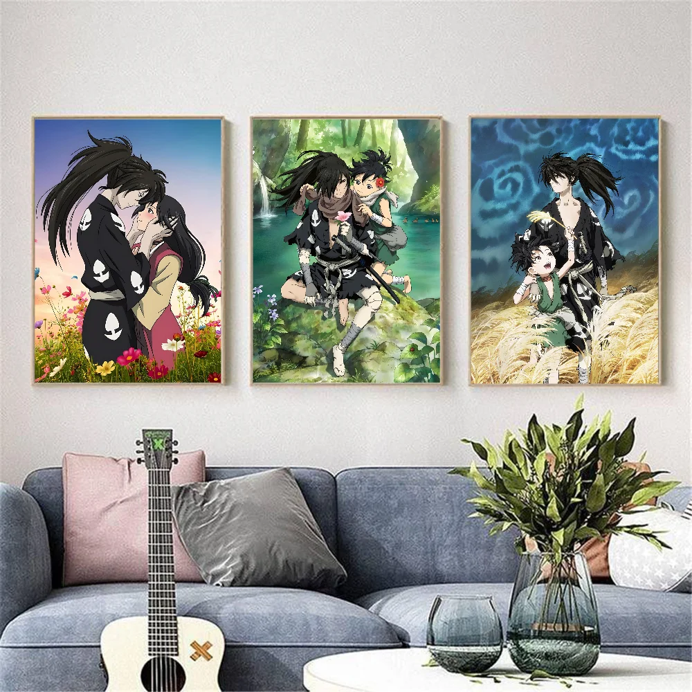 Dororo Anime HD Wall Poster – Waterproof PVC Sticky Decal Anime Wall Poster Peaceful Pleasures Health and Wellness