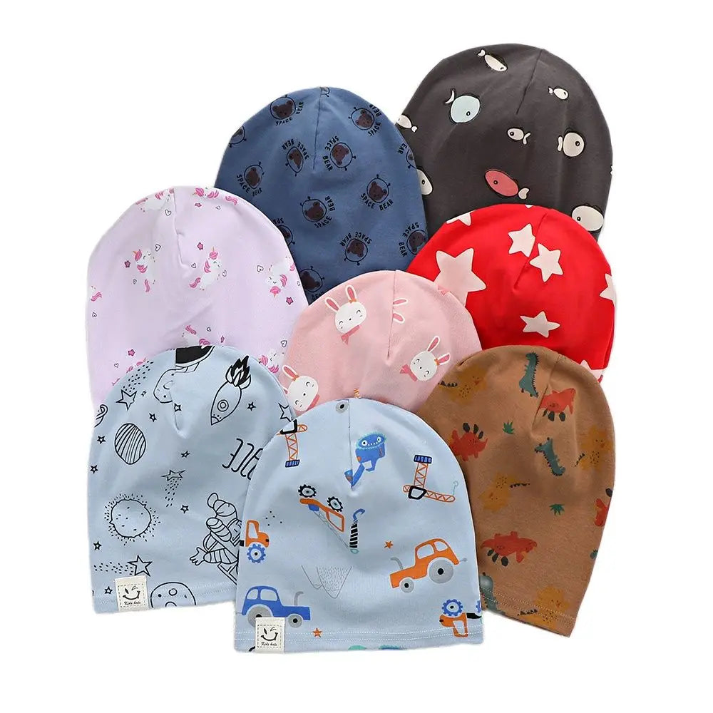 Kids Beanie Hat | Soft Cotton Spring Autumn Boys Girls Ages 1–8