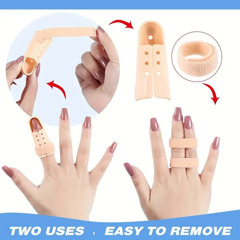 1pc Plastic Finger Splint For Trigger Finger, Thumb Splint Support Brace For Straightening & Injury Protection, Order A Size Up Peaceful Pleasures Health and Wellness