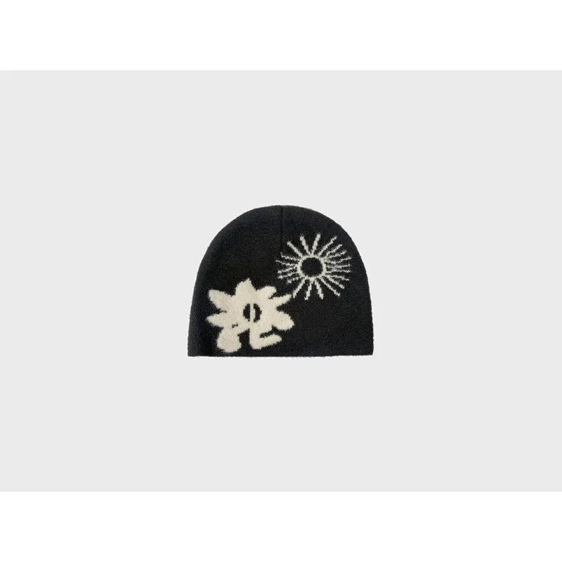 Jacquard Plush Knit Beanie | Unisex Winter Ski Hat
