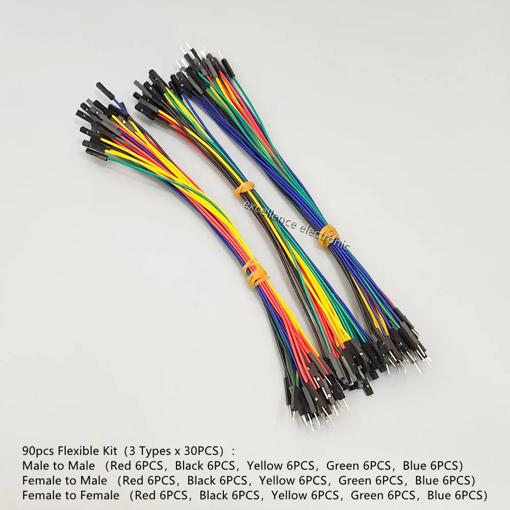 50-300pcs 10cm 20cm 30cm Jumper Wire Dupont Cable Line Connector Assorted Kit for Arduino Raspberry pi Electronic Breadboard PCB Peaceful Pleasures Health and Wellness 90pcs Mix kit 20cm