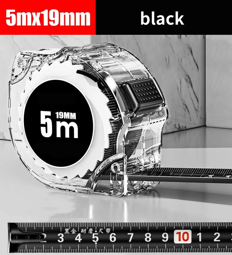 FHUAMR 10M Fluorescent Steel Tape Measure – Drop-Proof