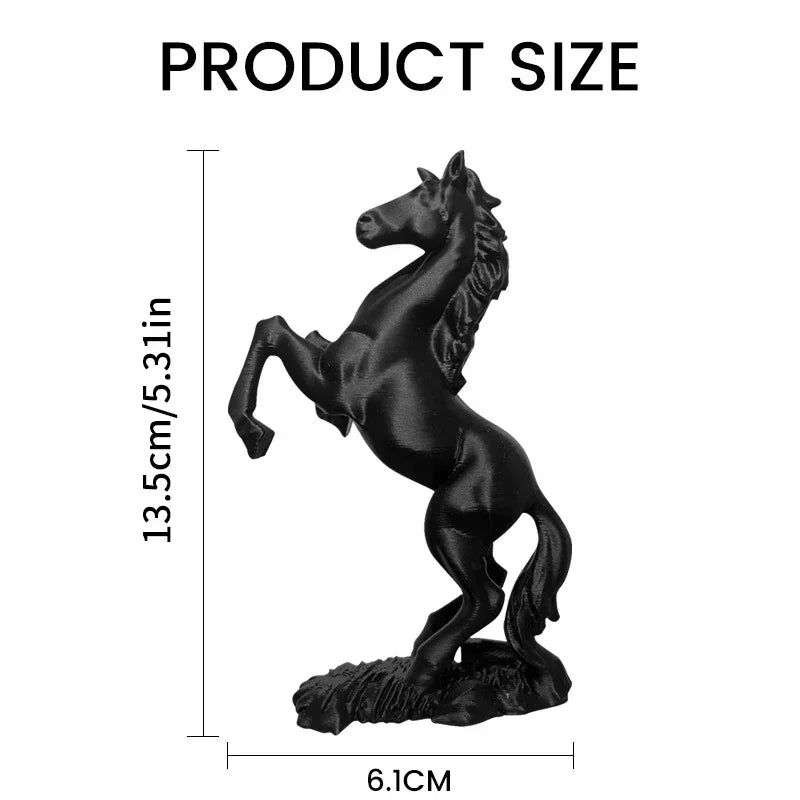 3D Printed Pegasus Horse Statue – Modern Animal Art Decor