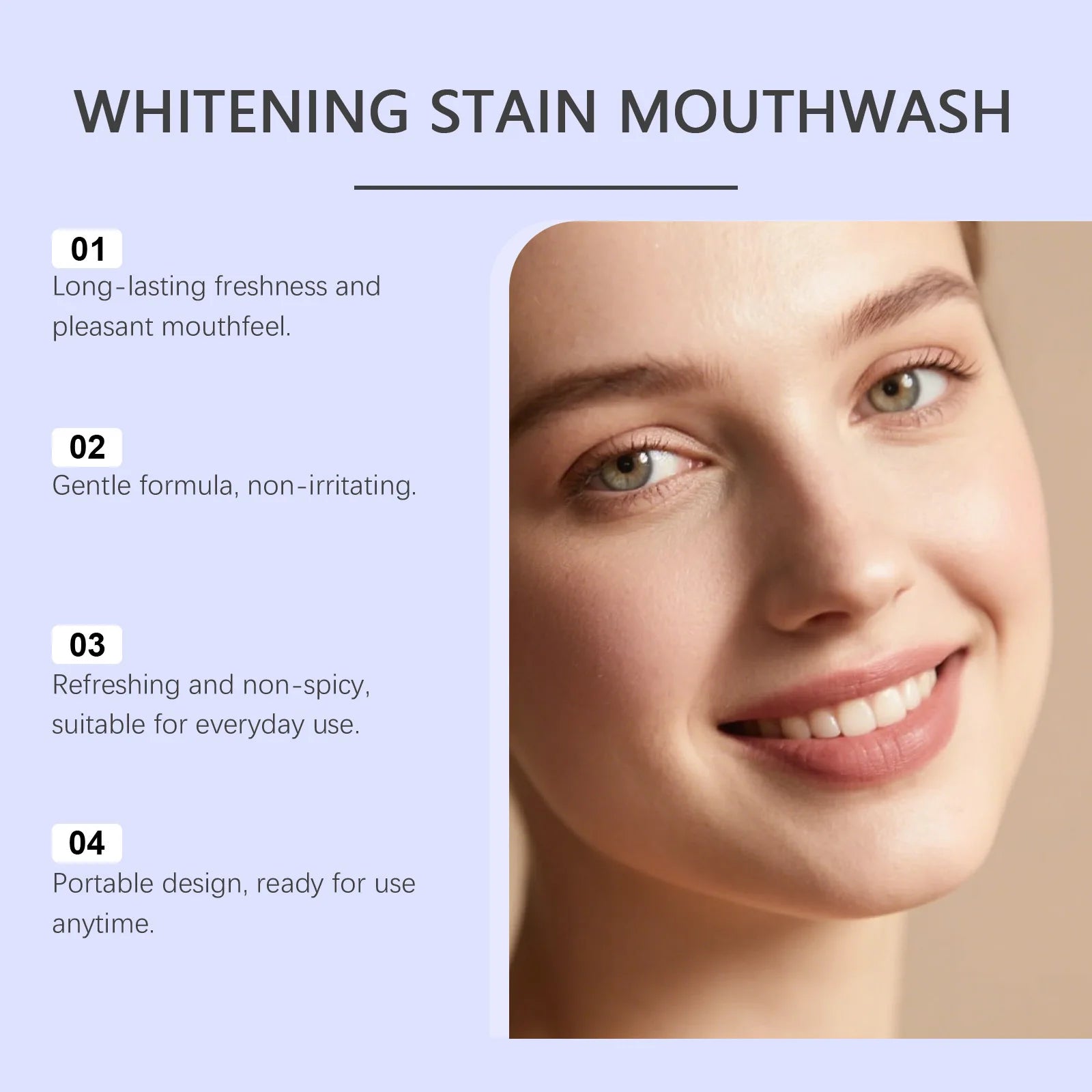 Instantly Fresh Mouthwash Fast Eliminate Oral Odor Clean Mouth Dirt Protect Oral Health Gentle Non-Irritating Menthol Mouthwash Peaceful Pleasures Health and Wellness