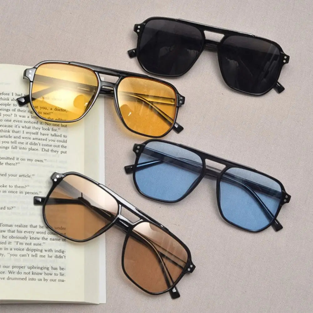 Retro Punk Square Sunglasses – UV400 Shades for Men & Women