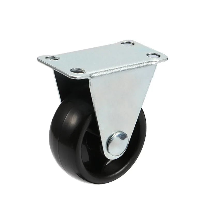 4-Pack PVC Swivel Furniture Casters with Brake – 1"/1.25"/2"