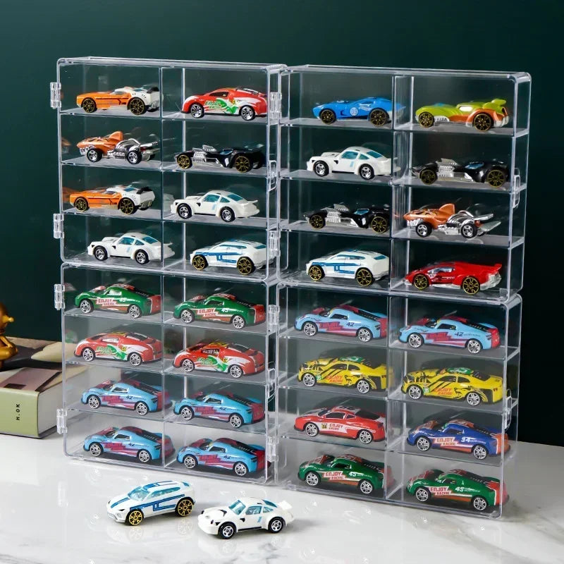 8-Grid Acrylic Display Case for 1:64 Hot Wheels Die-Cast Cars
