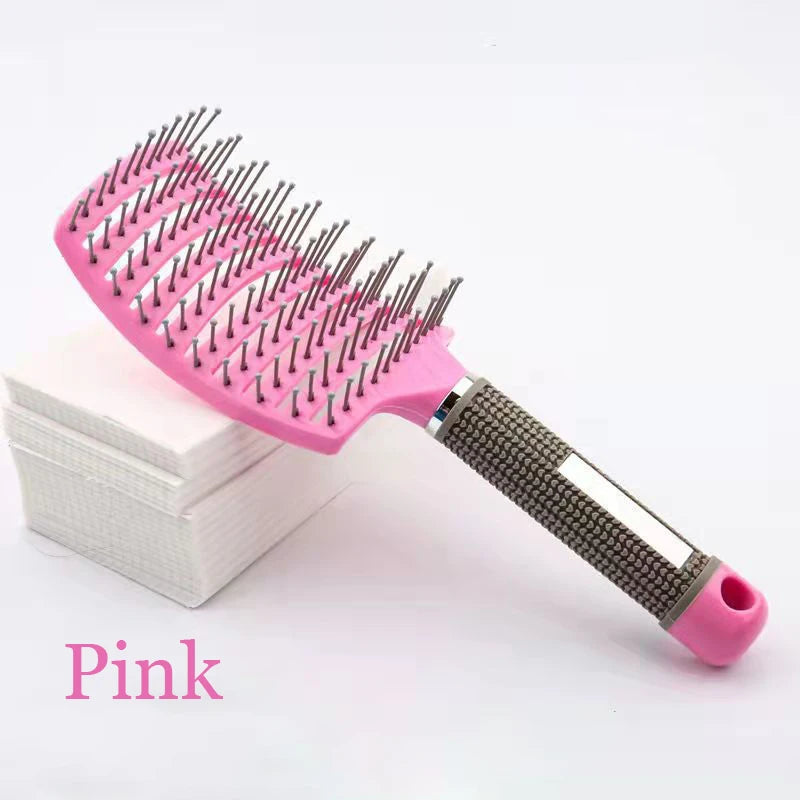 Scalp Massage Detangling Hairbrush – Anti-Static Nylon Brush