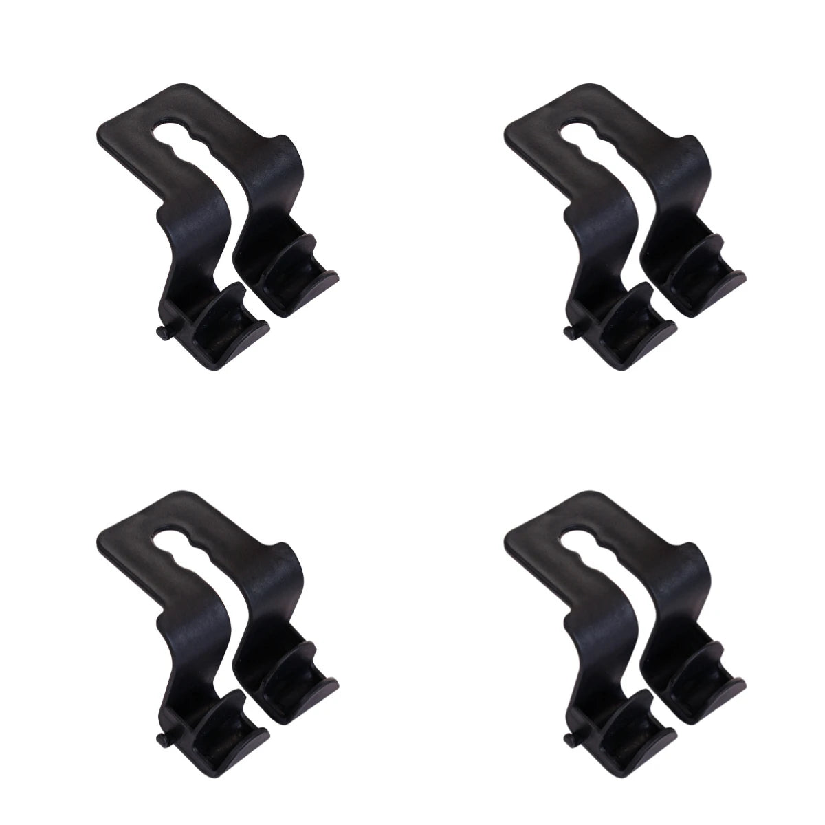 2/4Pcs Car Headrest Hooks Hanger for Bags Seat Back Organizer Holder Clips Auto Fastener Hooks Car Storage Interior Accessories Peaceful Pleasures Health and Wellness 4pcs-black