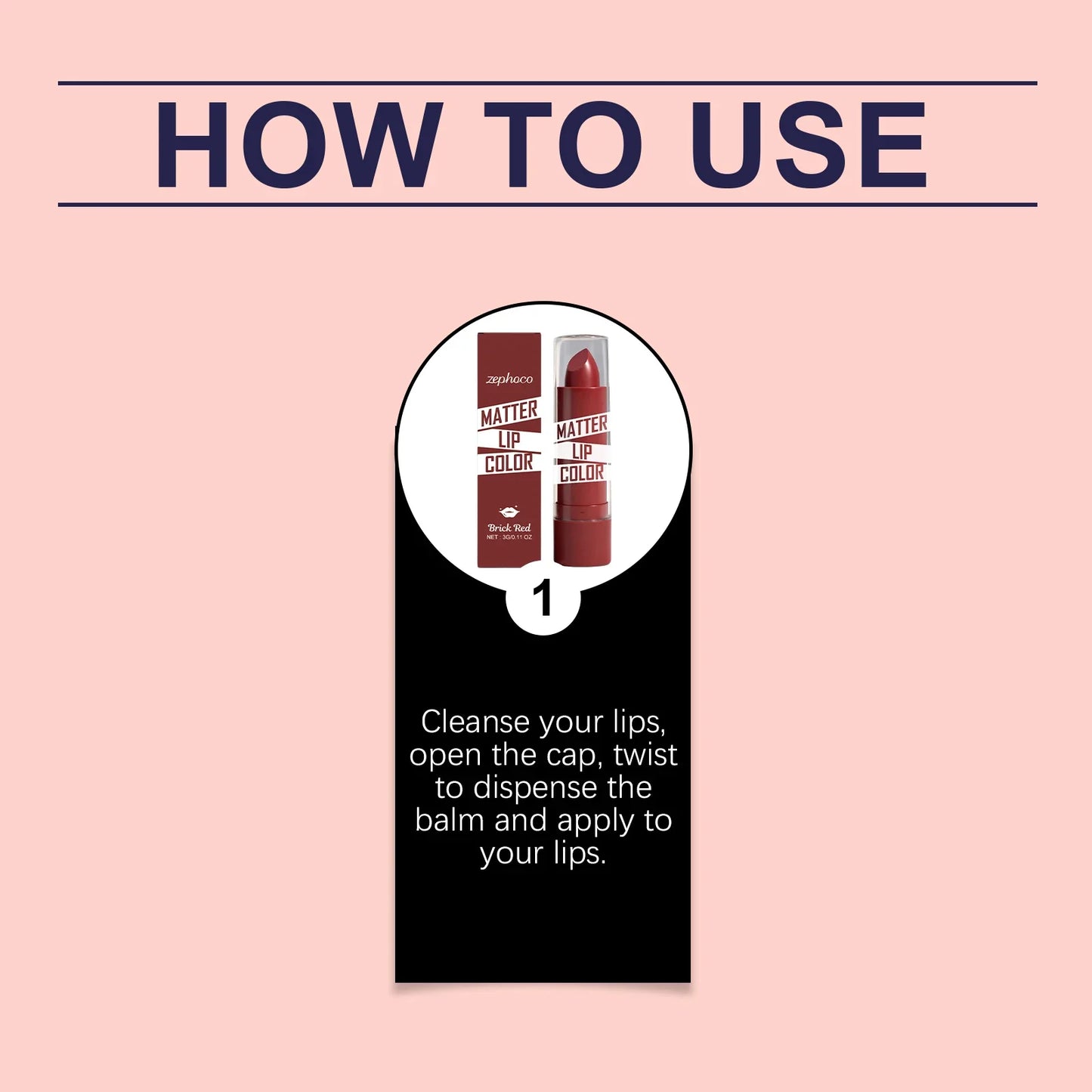 Brick Red Moisturizing Lipstick – Non-Transfer, Hydrating