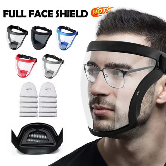 Transparent Full Face Shield – Reusable Kitchen & Work Protector Face Protective Shield Oasis Select