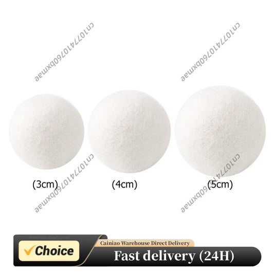 1-10pcs Reusable Wool Dryer Balls Clothes Softener Laundry Fleece Dryer Ball Kit Home Clothes Dryer Washing Machine 3/4/5cm Peaceful Pleasures Health and Wellness