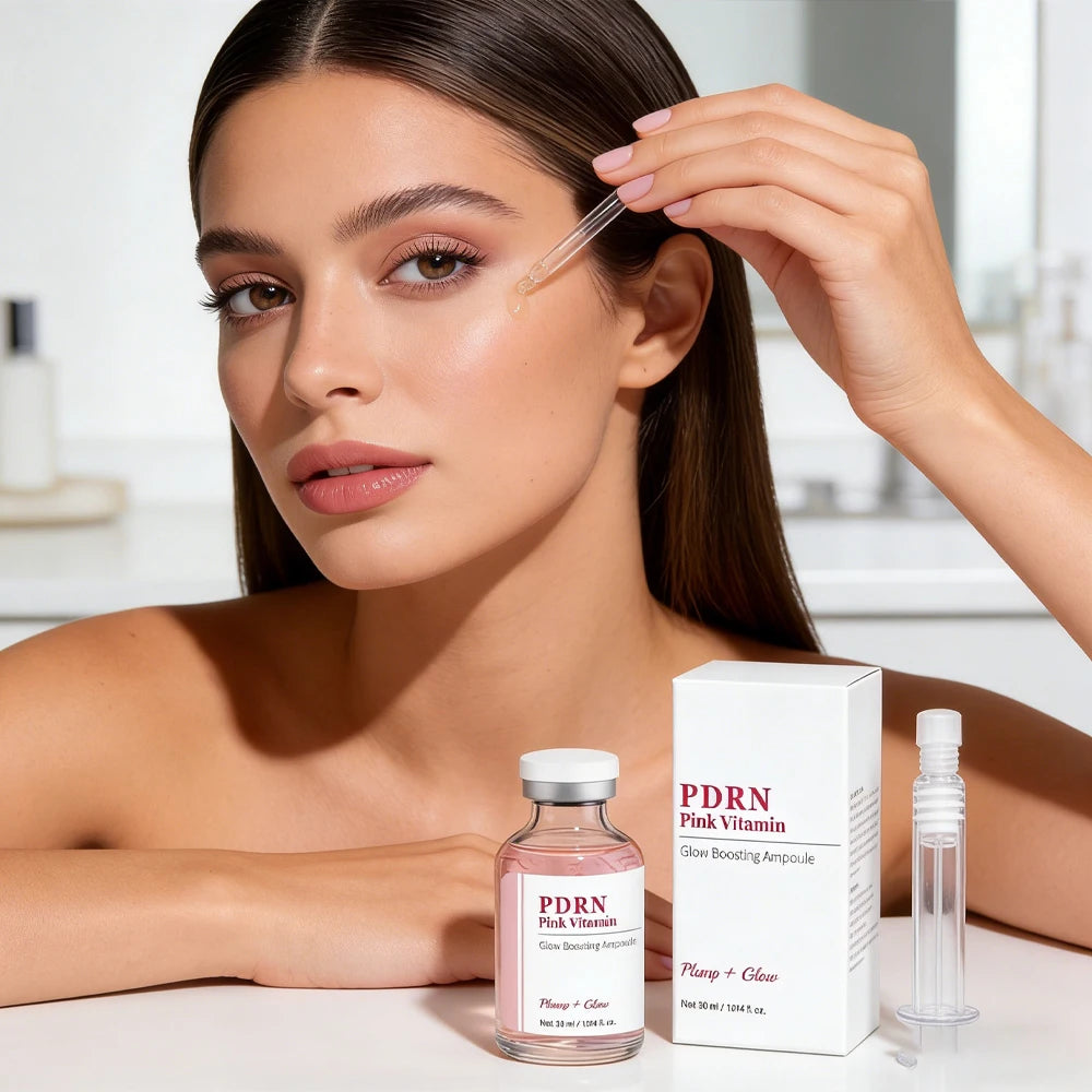 Glow Intensive PDRN Ampoule, Copper Peptides & Vitamin B12 Serum for Face with Collagen & Multi Peptides & 10 Hyaluronic Acids Peaceful Pleasures Health and Wellness