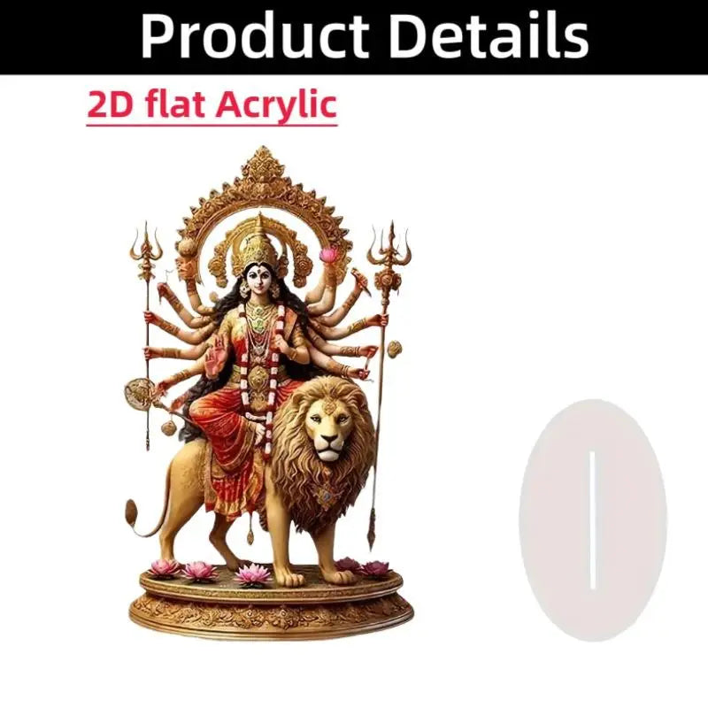 2D Acrylic Arabian Camel & Evil Eye Tree Desk Figurine