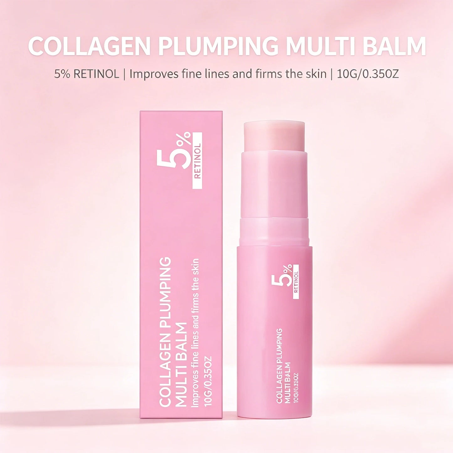 5% Retinol Collagen Volume Multi Balm Firming Lifting Skin Nourishing Moisturizing Skin Reduce Dryness Fade Fine Lines Body Care Peaceful Pleasures Health and Wellness