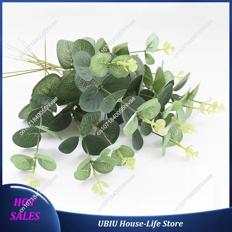 40PCS Silk Eucalyptus Leaves | Artificial Greenery for Home & Wedding