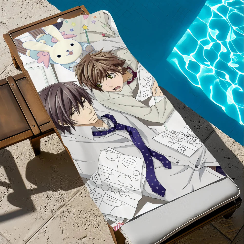 Sekai-ichi Hatsukoi Anime Quick-Dry Beach Towel | Soft & Absorbent Anime Beach Towel Peaceful Pleasures Health and Wellness z5 STJ80x160CM