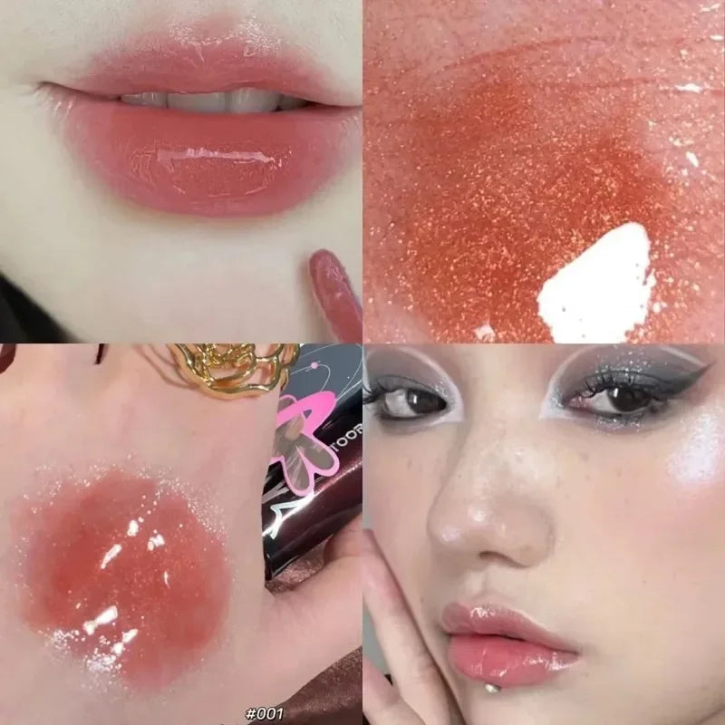 Cappuvini Crystal Mirror Lip Gloss | Hydrating Jelly Lip Glaze