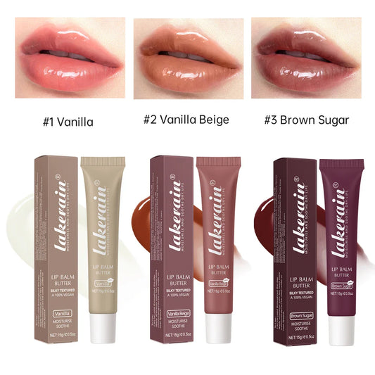 3-Pack Crystal Butter Lip Gloss Oil & Tinted Balm Set Lip Gloss Set Oasis Select 123