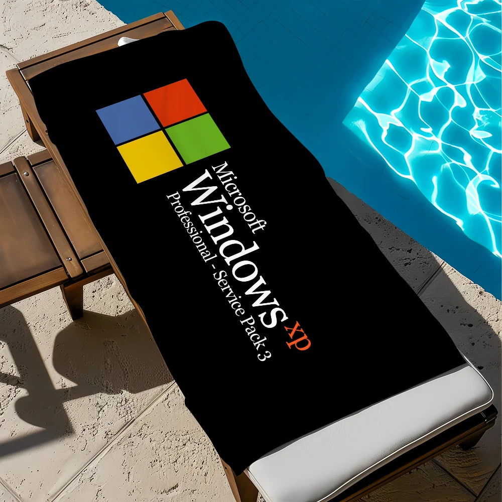 Computer Malfunction Quick-Dry Beach Towel | Funny Tech Gift