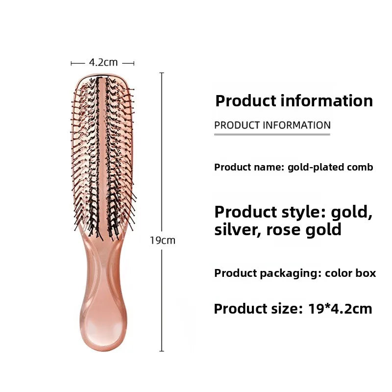 Comb Hair, Meridian Massage, Scalp Cleaning and Care, Dry and Wet Dual-use Portable Hair Comb Barber Accessories Peaceful Pleasures Health and Wellness