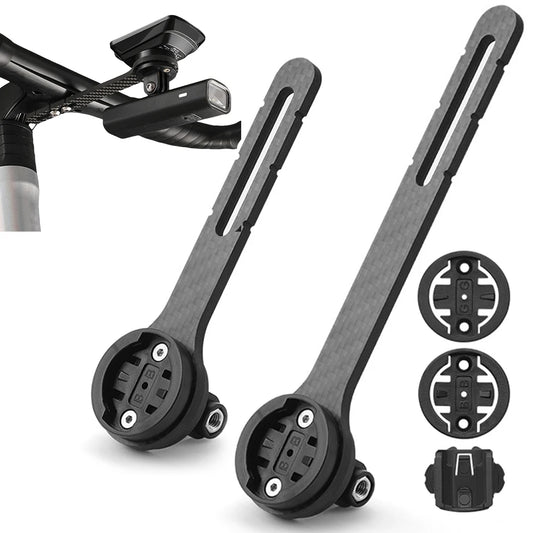 Carbon Fiber Bike Computer Mount – Garmin & Bryton Compatible Peaceful Pleasures Health and Wellness