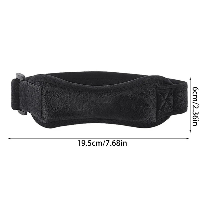 Adjustable Eva Soft Pad Knee Strap Patella Tendon Protector Running Cycling Gym Sports Knee Support Compression Wrap Unisex Pain Peaceful Pleasures Health and Wellness