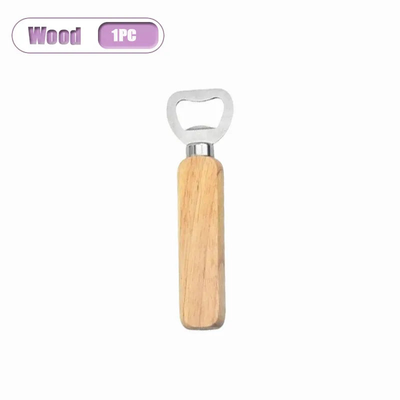 Wooden Handle Stainless Steel Beer Bottle Opener | Rustproof