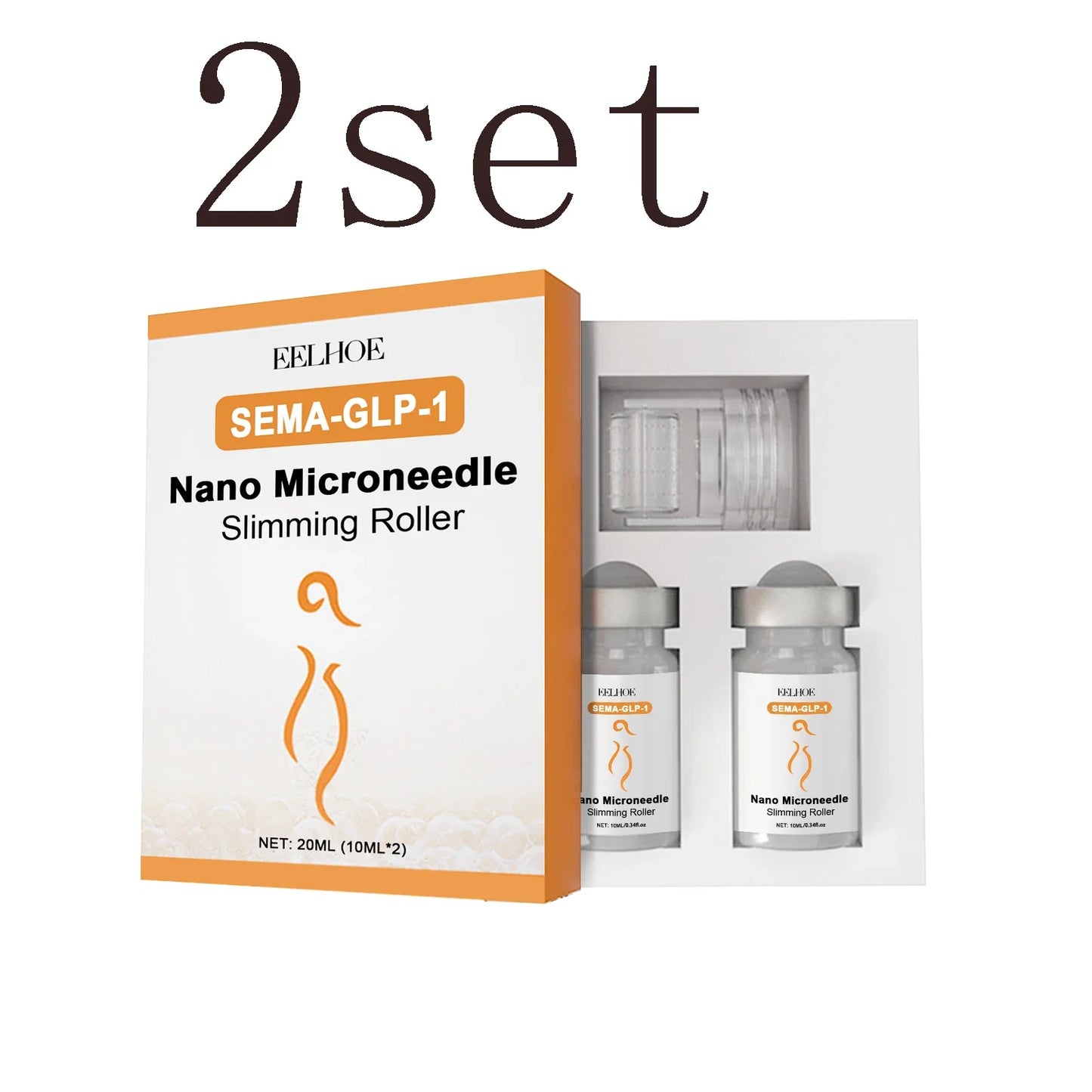 Body Contouring Massage Roller & Hydrating Serum Set