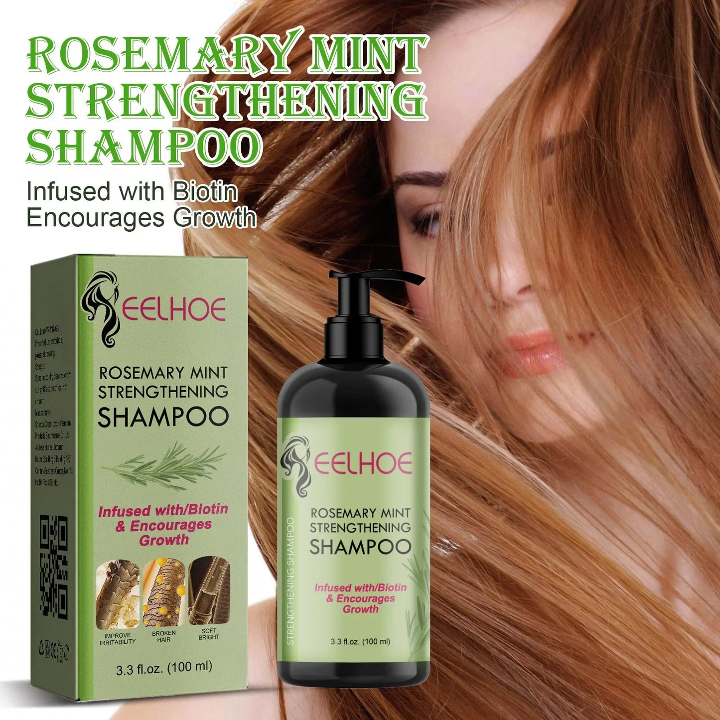EELHOE Rosemary Nourishing Shampoo – Frizz Control & Scalp Care