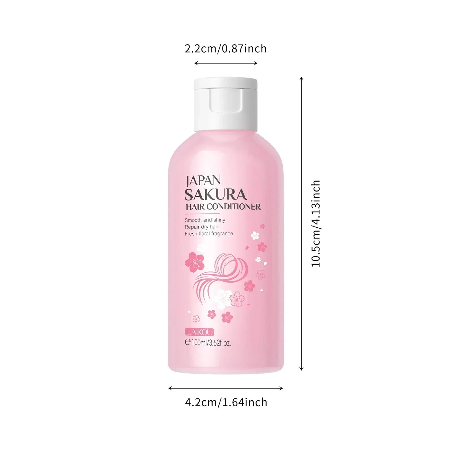 LAIKOU Sakura Shampoo & Hair Conditioner – Repair, Smooth & Nourish Peaceful Pleasures Health and Wellness 100ml