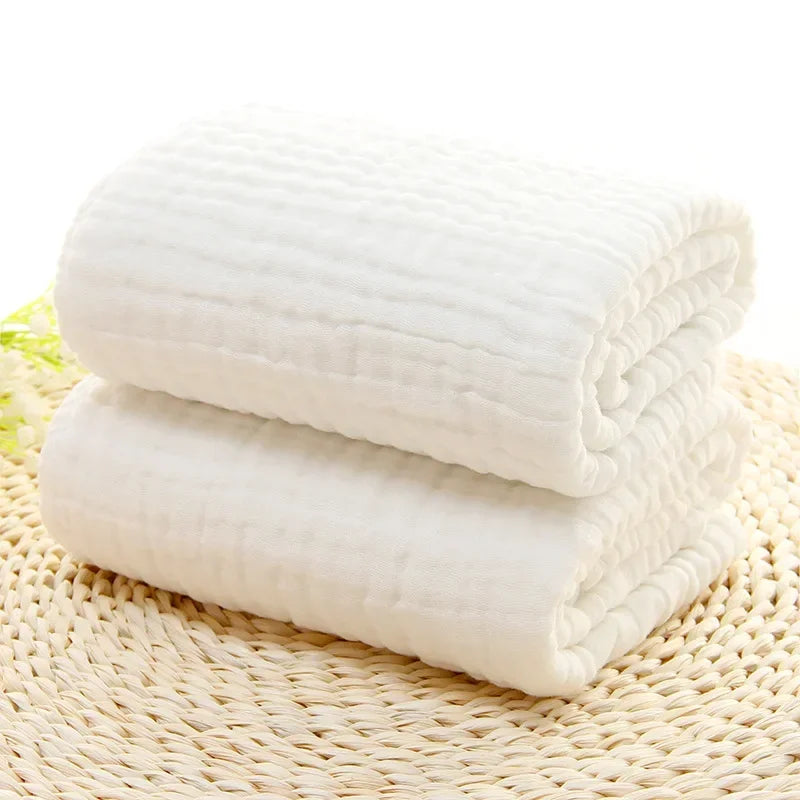 6-Layer Muslin Baby Swaddle Blanket & Bath Towel 105x105cm