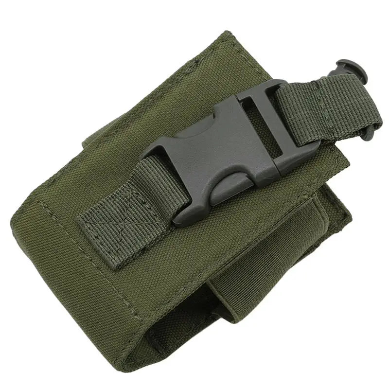 Tactical Molle Radio Walkie Talkie Holder Holster Portable Two-Way Radio Pouch Case for Outdoor Hunting Camping Activities Peaceful Pleasures Health and Wellness Green