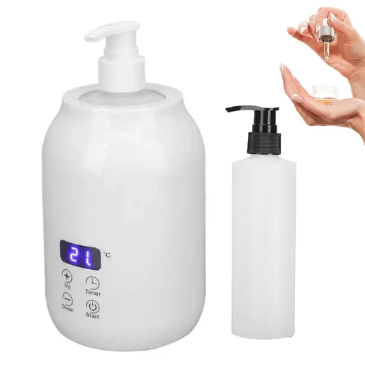 MagCellapy Massage Oil Heater & Lotion Warmer | LED Screen Massage Oil Warmer Peaceful Pleasures Health and Wellness White 110V US