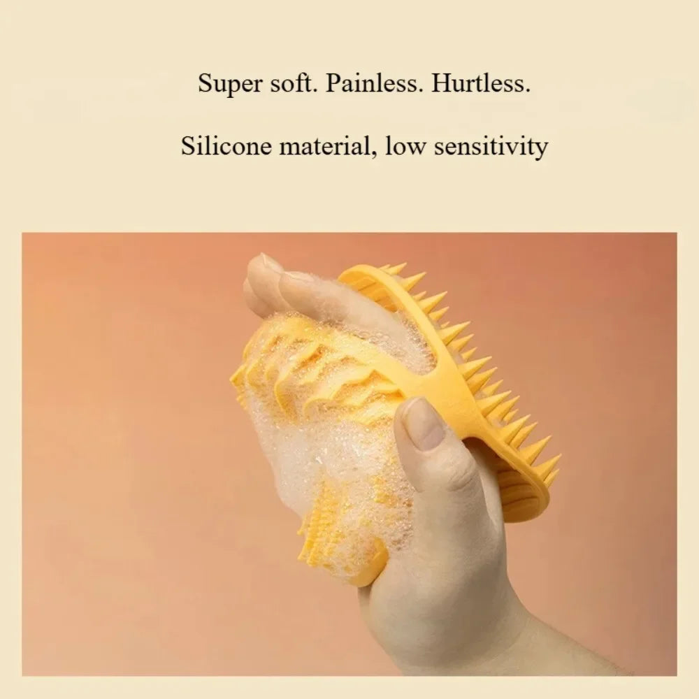 Soft Silicone Body Scrubber & Scalp Massager | Bath Brush