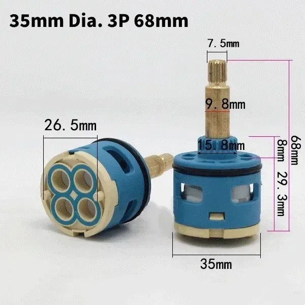 Ceramic Faucet Cartridge Replacement 26–37mm Water Mixer Valve
