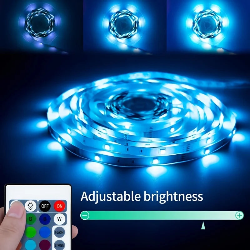 20M RGB LED Strip Lights | Music Sync, Bluetooth & USB