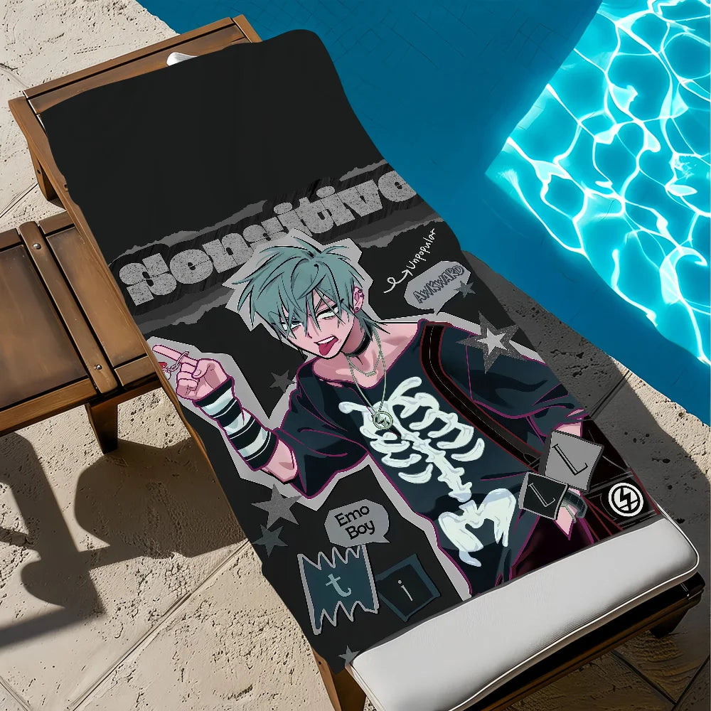 Anime Alien Quick-Dry Beach Towel | Soft Pool & Travel Towel Quick-Dry Beach Towel Peaceful Pleasures Health and Wellness z5 STJ150x200CM