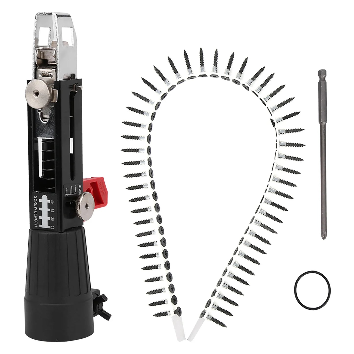 Automatic Screw Gun Automatic Chain Nail Gun Electric Drill Screw Tightening Equipment Woodworking Tool Automatic Chain Nail Gun Peaceful Pleasures Health and Wellness A