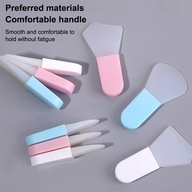 5Pcs Silicone Facial Mask Brush Face&Eye Cream Mud Mask Applicator Scraper Face Cleanse Brushes Travel Portable Skin Care Tools Peaceful Pleasures Health and Wellness