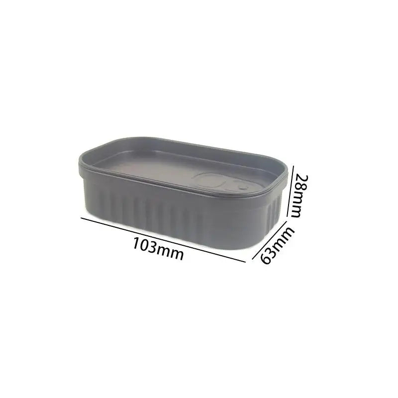 Sardine Can Shaped Tin Box – Mini Metal Jewelry & Storage Case