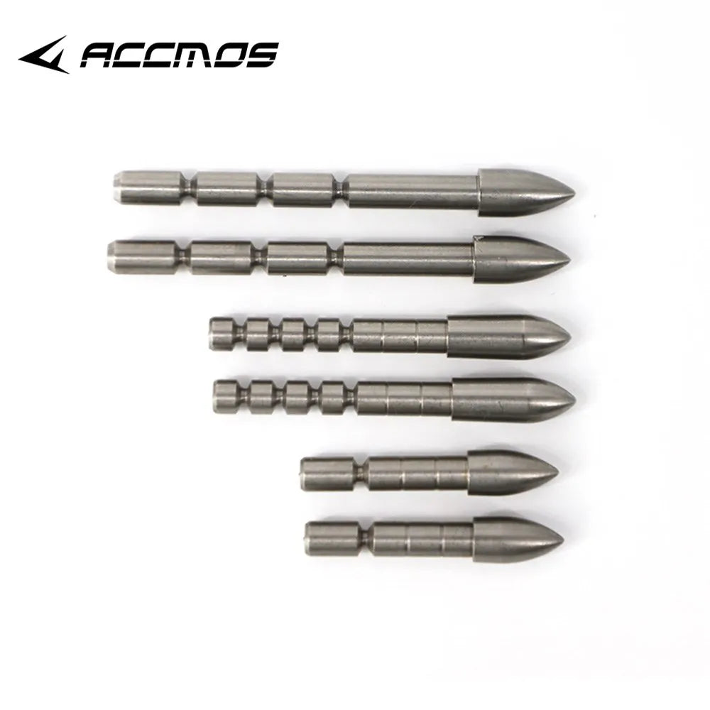 Archery ID3 2 4 5 6 8 0 Stainless Steel Insert Arrowhead Point Tips