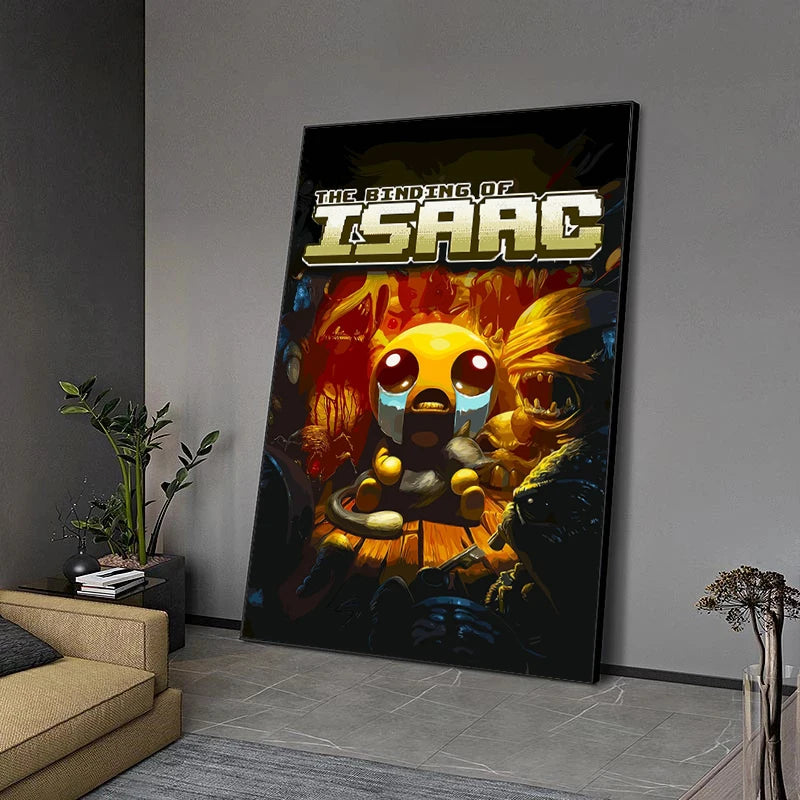 Binding of Isaac Canvas Wall Art | Roguelike Game Poster Print