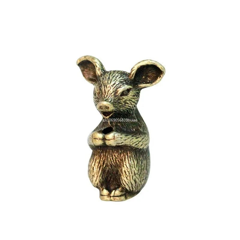 1 Pcs Metal Incense Stick Holder Burner Censer Mini Chinese Zodiac Animal Stick Stand Collectable Figurine for Home Decoration Peaceful Pleasures Health and Wellness