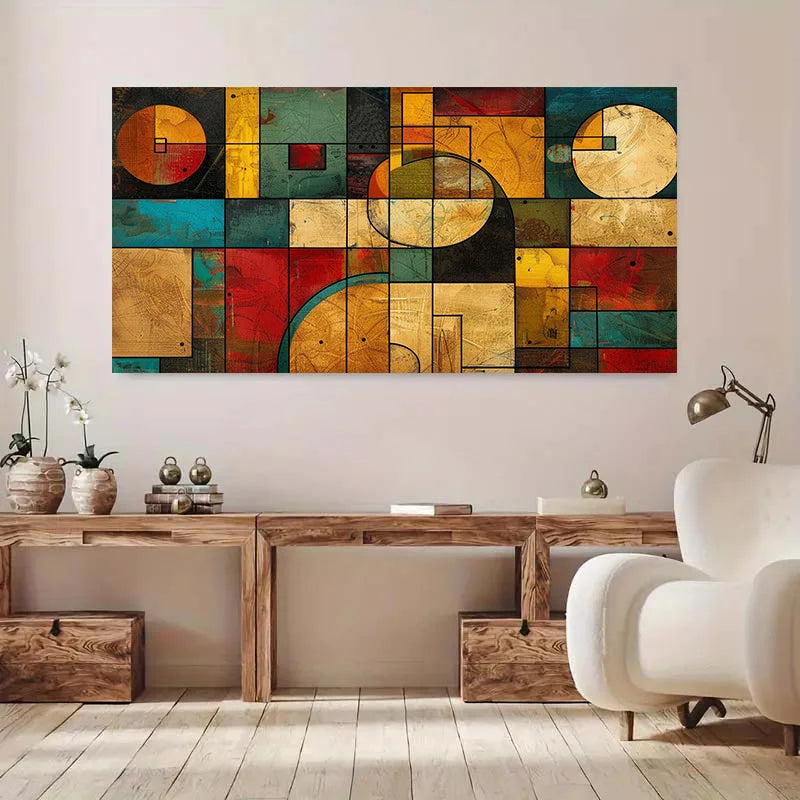 1pc Modern Abstract Frameless Canvas Art Print Deco Poster for Living Room, Bedroom, Dining Room Horizontal Wall Hanging Artwork Peaceful Pleasures Health and Wellness