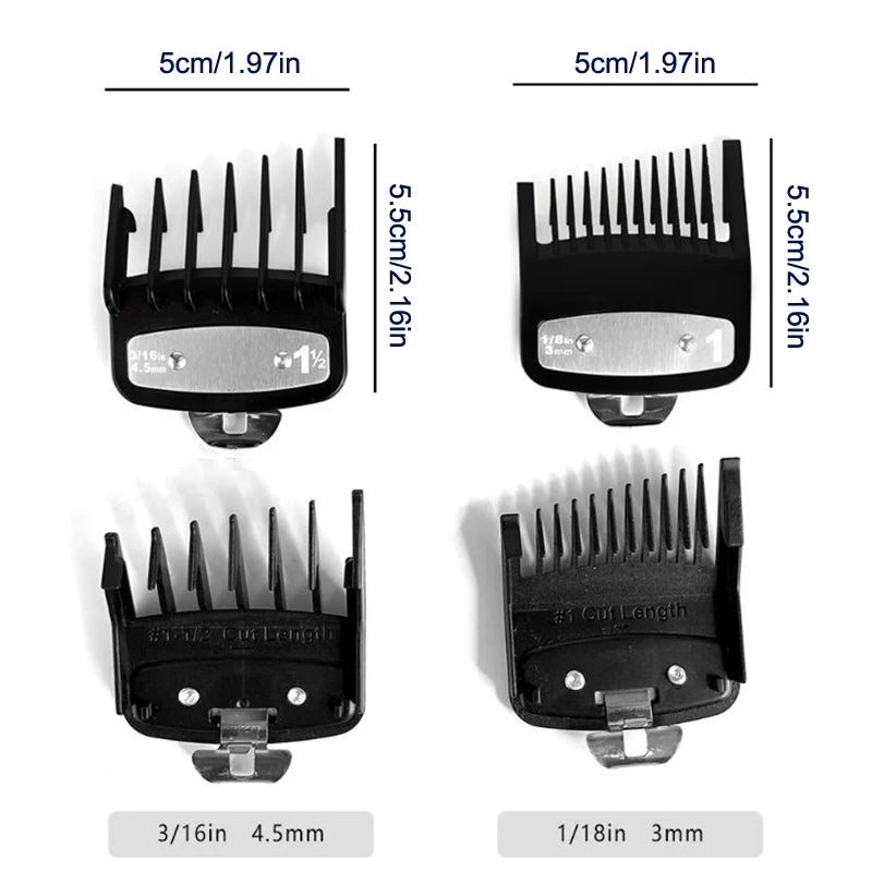 Universal Hair Clipper Guard Combs 2-Pack | Trimmer Attachment
